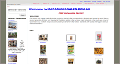 Desktop Screenshot of macadamiasales.com.au